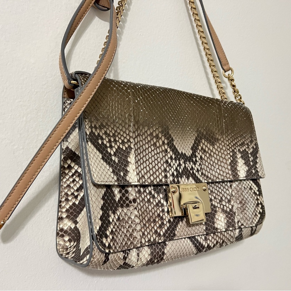 Jimmy Choo Python Crossbody Handbag - Picture 7 of 12